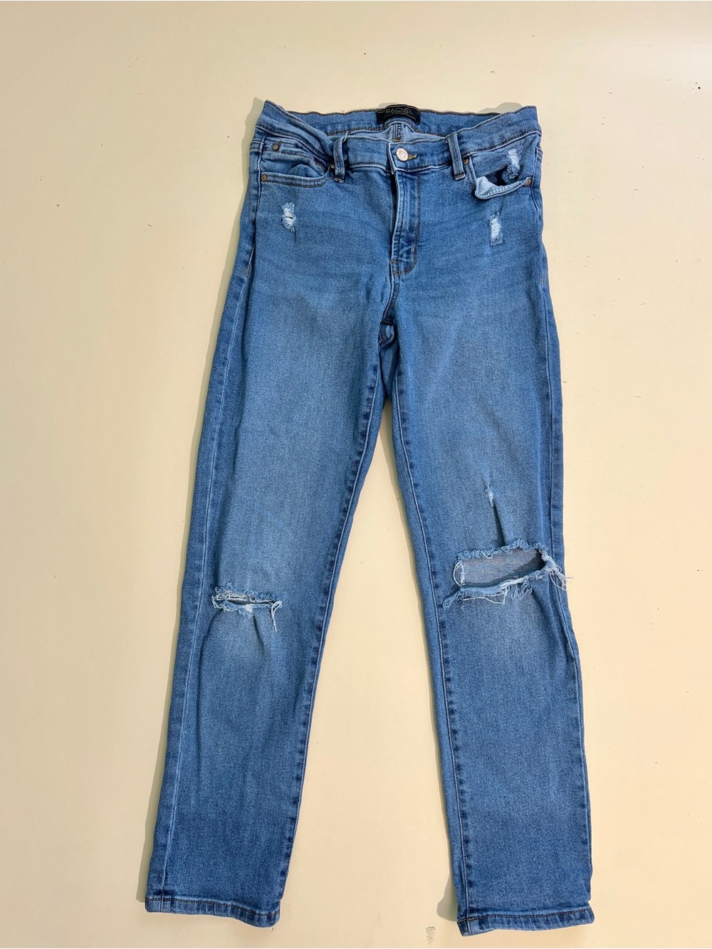 Rachel Rachel Roy Distressed Skinny Jeans Women’s Size 4/27 Denim Y2K Skinny